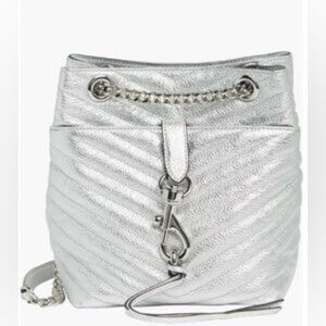 Rebecca Minkoff Edie Quilted Mini Bucket Crossbody Bag NWOT